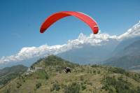 Paragliding view in Pokhara  » Click to zoom ->